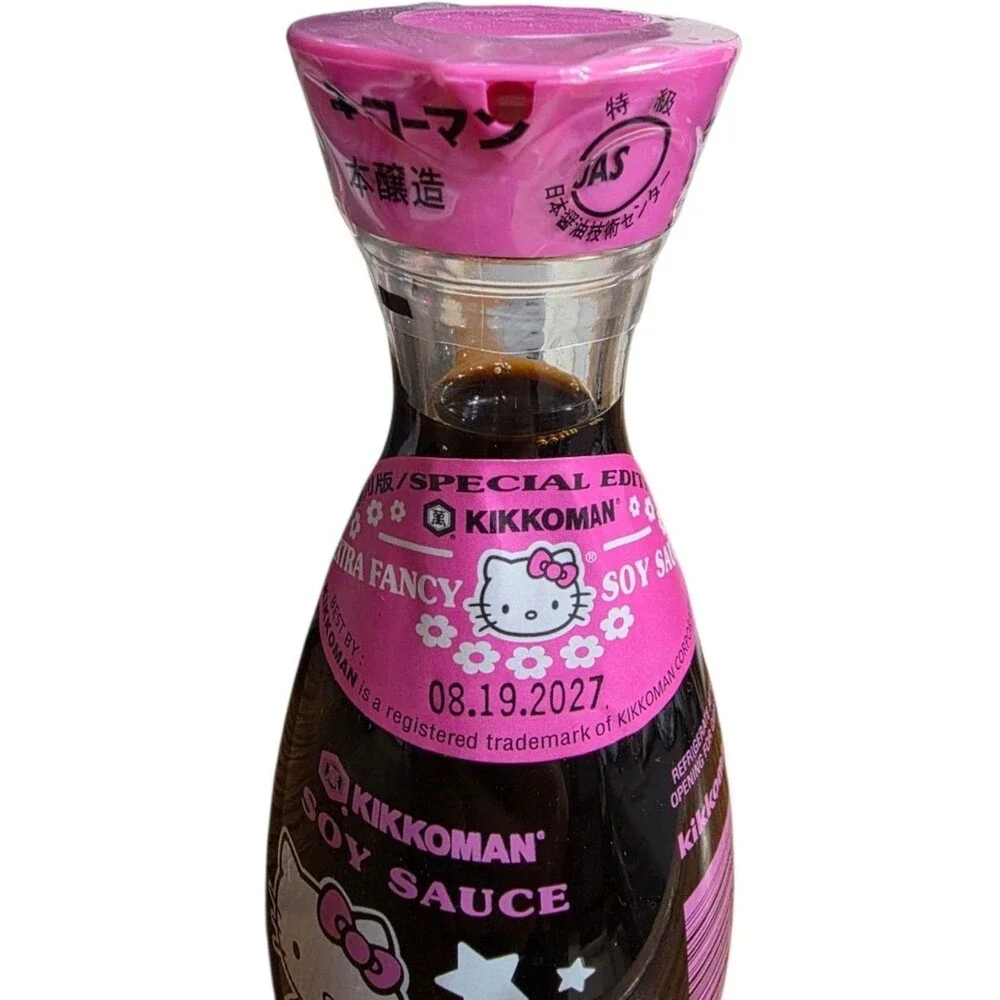 NEW Hello Kitty Kikkoman Soy Sauce 2025 Limited Edition Pink Bottle Sealed